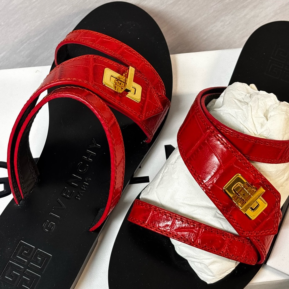 Givenchy Red Sandals - Picture 8 of 11